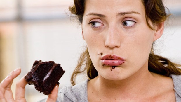 Eating chocolate