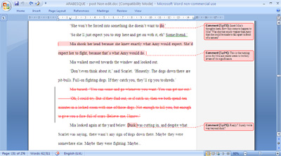 Editing, track changes, etc.