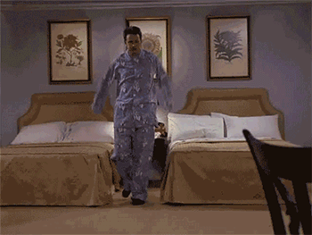 Chandler works out