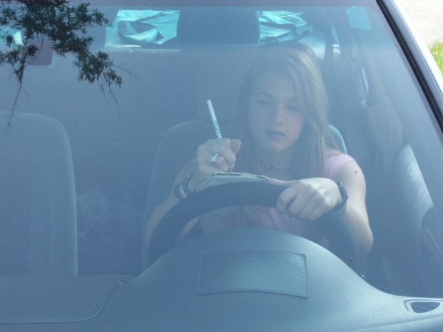 Writing While Driving?