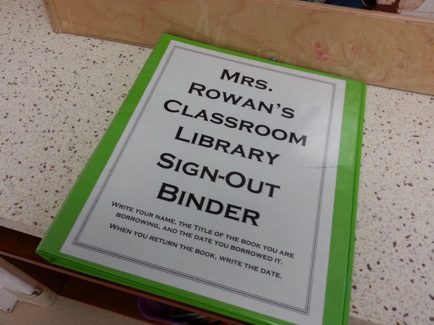 Classroom Library Sign Out
