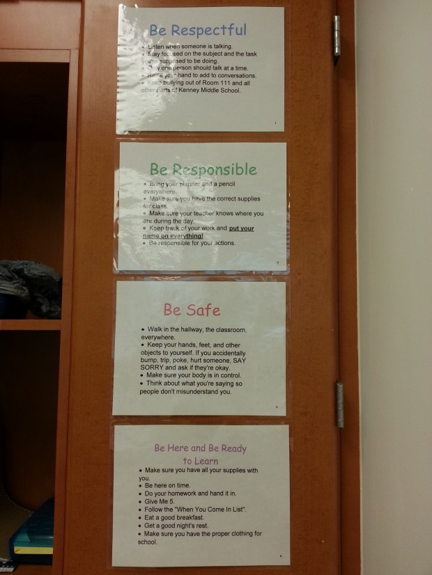 Classroom rules