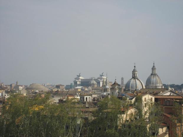 Also visible from the top of Castel Sant'Angelo is the Altare della Patria, a national monument. It's visible from many of Rome's hills, in fact.
